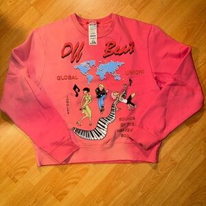 JUNGLES Global Union Crewneck Spray Dyed Pink